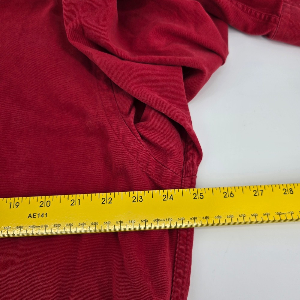 Polo Ralph Lauren Blake Button Down Shirt Mens Cotton Twill Red Medium - Picture 6 of 7